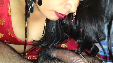Big ass indian housewife gives desi blowjob to her devar and fucked hard aand creampi
