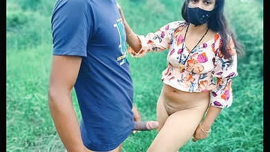 Desi Sexy Soniya Bhabhi fucked when talking with devar, outdoor farms sex Hindi audio