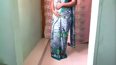 Green saree