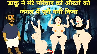Family big ass ladies fucked very hard in jungle by daakus