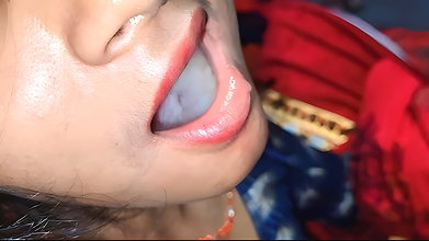 Desi bhabhi’s boyfriend cums for the first time in Hindi audio