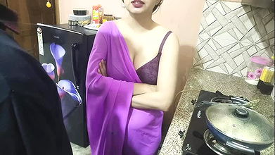 Desi Indian step mom surprise her step son Vivek on his birthday dirty talk in hindi voice