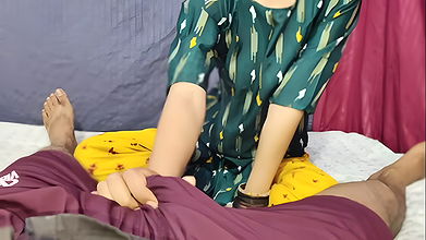 Babi from the neighbourhood today put out her fist with her hands and then put out the fire of her