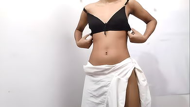 Virgin undresses in the bathroom to masturbate