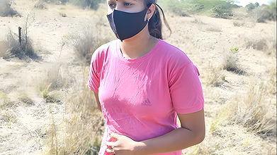 The desi poor girl was working alone on her farm when the stepbrother seduced her and started fucking her