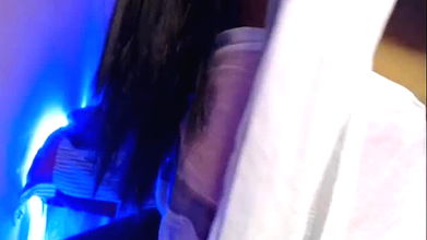 Sexy sister-in-law had a great fuck in doggy style. After getting fucked, water came out after slapping her ass