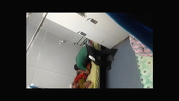 fucking office cleanign lady in store