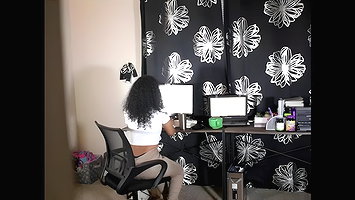horny lily who cum on my chair