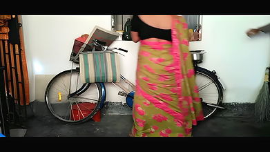 Neighbor brother-in-law again left village Bhabi