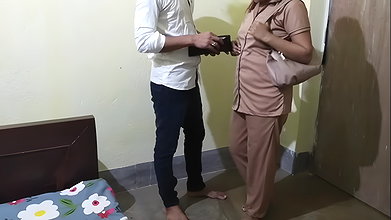 My office colleague always fuck me for exchange of tips