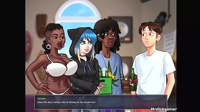 Summertime saga black bitch gets the perfect dick she wanted