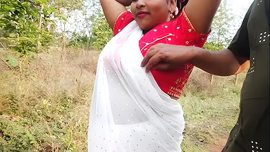Sex on the way, outdoor fucking in the car or press their boobs with pleasure in the woods