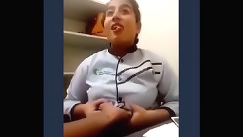 Desi Secratary in UUniform with Boos