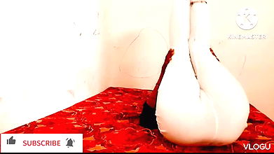 Indian sister yoga class and brother watch and make him Film