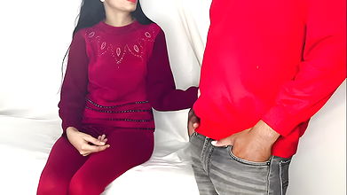 Indian girl impressed her boss for a job