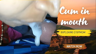 Cum in mouth, mother enjoy with stepson when father not in home M20