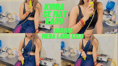 Sister-in-law, why are you adding cucumber, insert my dick my darling Dever bhabhi ki romantic sex kitchen and room