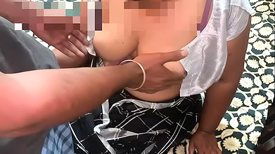 Tamil aunty sucking neighbour boys dick and getting fucked in doggy style