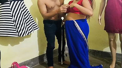 Indian sister-in-law came to tailor blouse and started