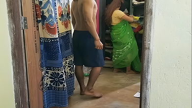 Indian Bhabi shared her discount with her brother-in-law to leave