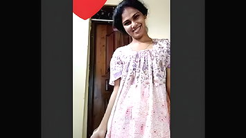 Cute Shy Girl Shows Her Boobs and Pussy
