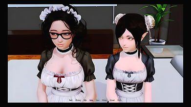 Harem Hotel 18+ Two hot girls talking about over one person