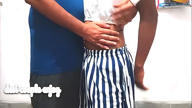 College girl romance with lover in home. Teen college girl sex with lover