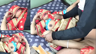 Very beautiful newly married bhabhi fucks her tight pussy with her husband