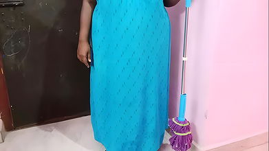 tamil house maid aunty big boobs pressing and fucking house owner son