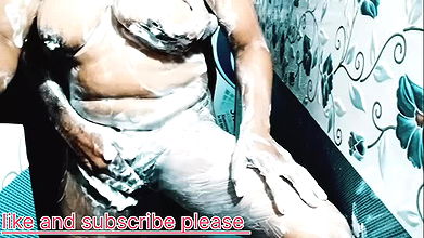 Shawar show boobs malish in bathroom