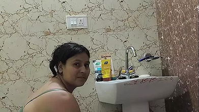 Puja bhabhi bathing in shower