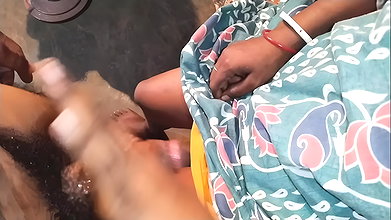My stepsister massaged with oil and fucked me