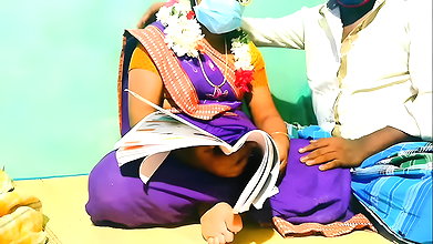 indian beauty teachar studend having sex in home