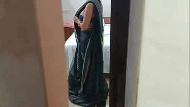 Desi Indian hot sexy Bhabhi Changing Saree fucked hard by her devar when my stepbrother was not in home Hindi audio