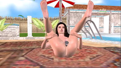 Cute girl’s pussy getting licked and her ass getting fucked by toys – Animated porn