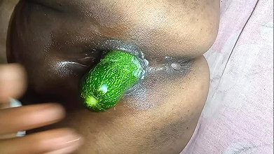 Bhabhi cucumber fuck  She was squirting, all time