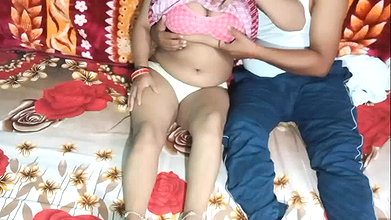 Indian beautiful step aunty having romance