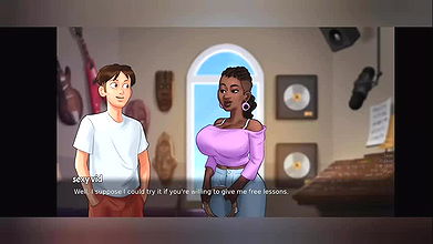 Summertime saga scenes with stepmom and teacher