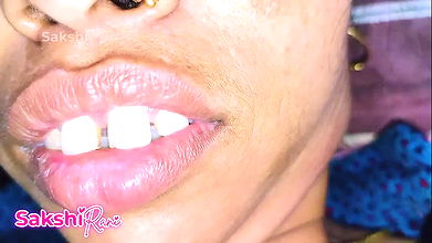 Indian sakshi closeup of PUSSY and rubbing her BIG tits then hard fuck