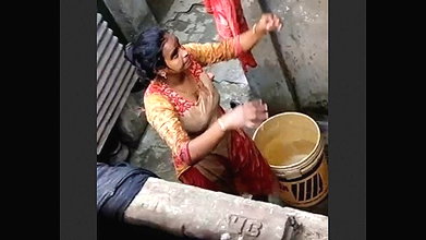Neighbor bhabhi bathroom spying