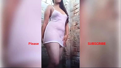 My Hot sexy Bathing video alone at home