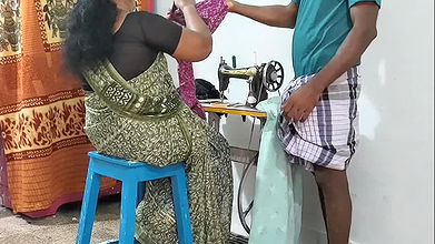 My Mother in Law Was Sewing Clothes and I Had Sex with Her as if I Was Helping Her