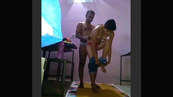 Enjoying with Teacher After Class