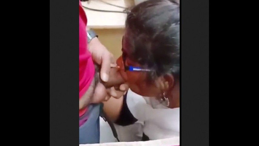 Blowing to colleague