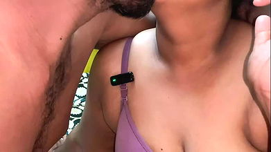 Tamil boy had sex with aunty kissing boobs sucking and handjob