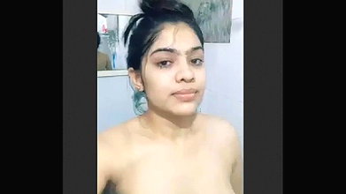 Having bath