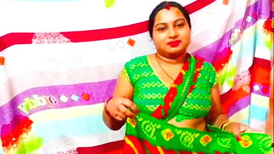 Fat aunty and drained water in