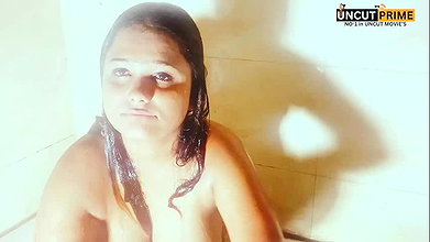 Expose My Girlfriend Solo Nude Bath big boobs Show with sexy Pussy Fingering uncut video