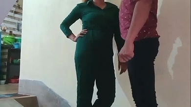 What is the girl doing with her senior after coming to the office