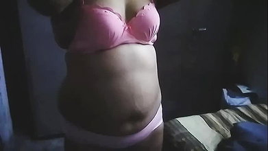 Wife teasing while changing clothes
